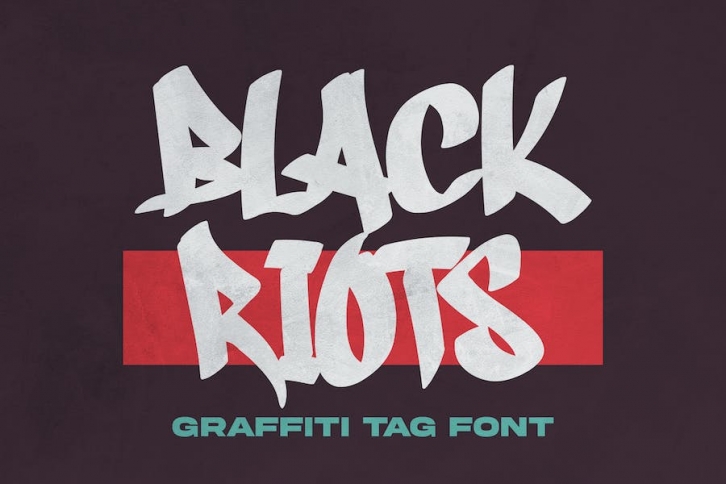 Black Riots - Graffiti Tag Font Font Download