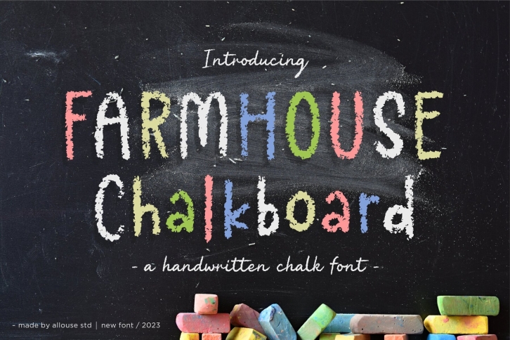 Farmhouse Chalkboard Font Font Download