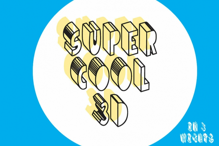 Super Cool 3D Font Font Download