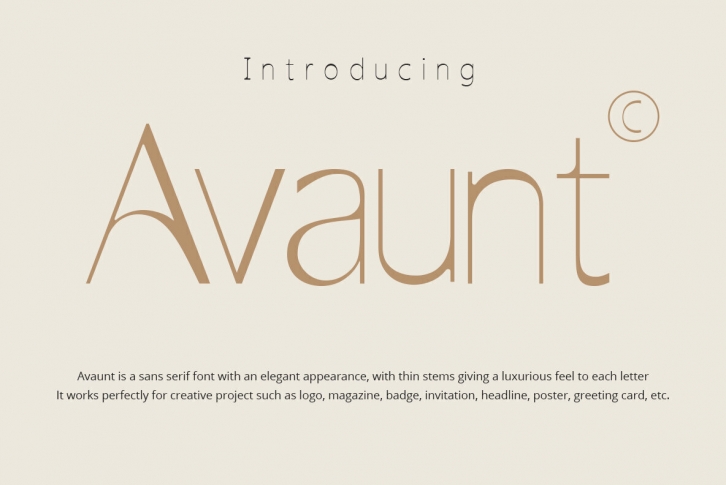 Avaunt Font Font Download