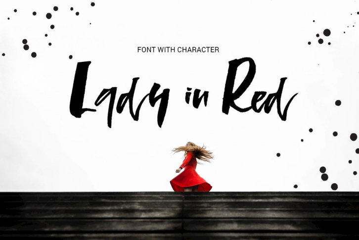 Lady in Red Font Font Download