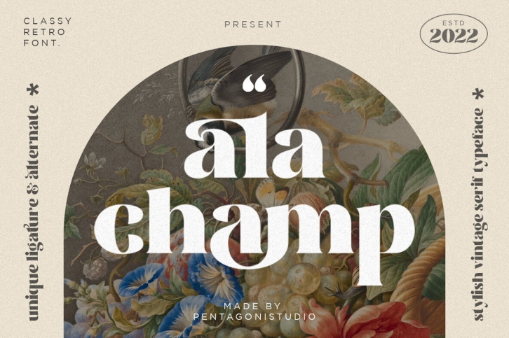 ala champ Font Font Download