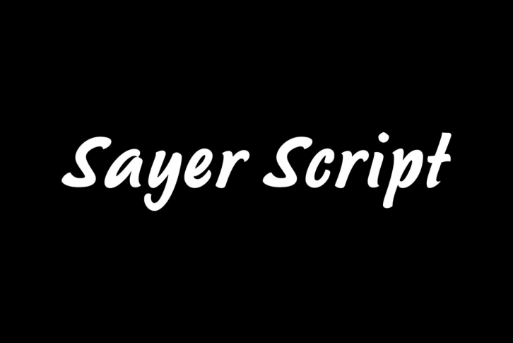 Sayer Script Font Font Download