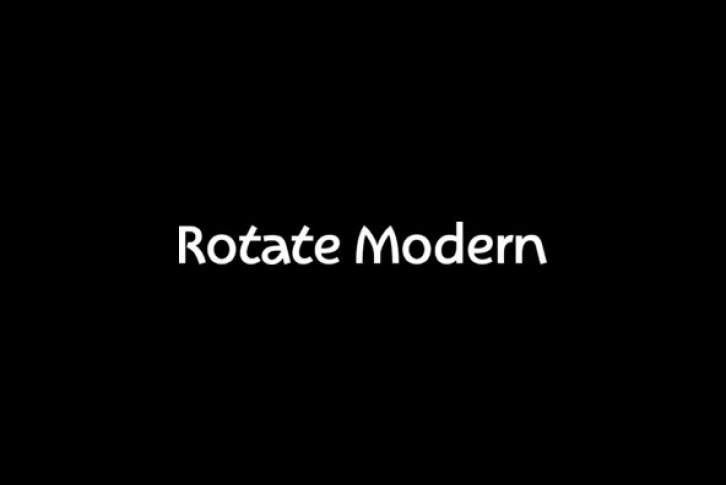 Rotate Modern Font Font Download