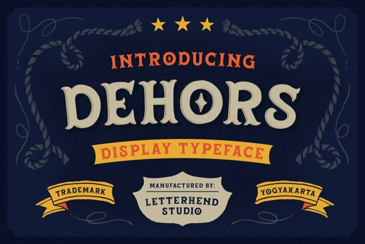 Dehors Display Typeface Font Font Download