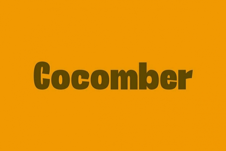 Cocomber Font Font Download