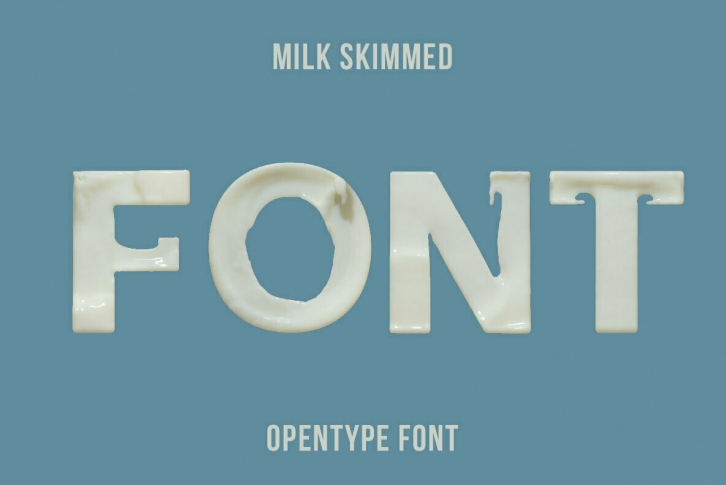 Milk Skimmed Font Font Download