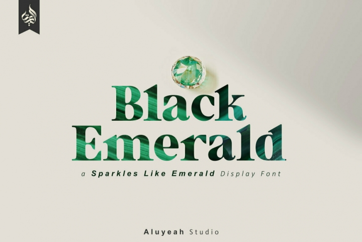 Black Emerald Font Font Download