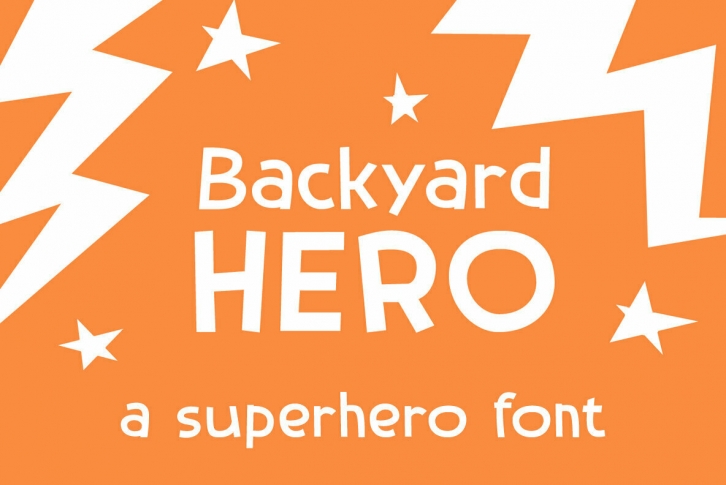 Backyard Hero Font Font Download