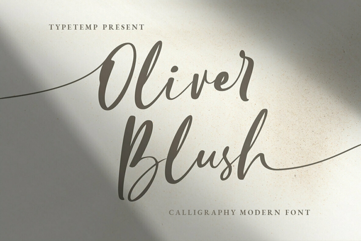 Oliver Blush Font Font Download