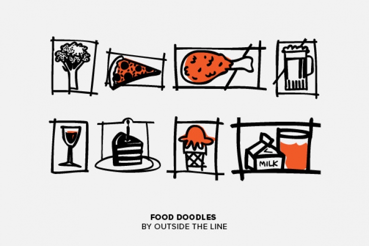 Food Doodles Font Font Download