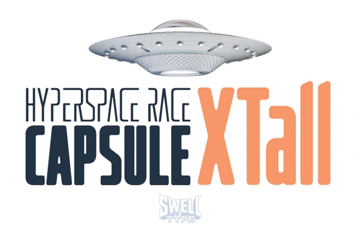 Hyperspace Race Capsule XTall Font Font Download