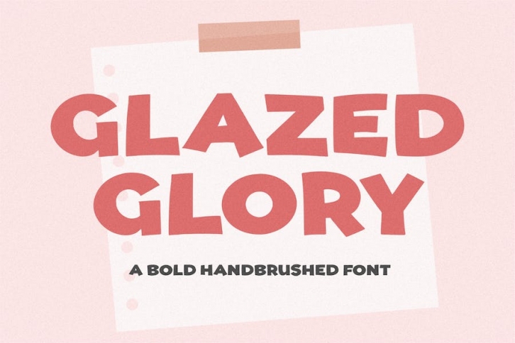 Glazed Glory Handwriting Font YH Font Download