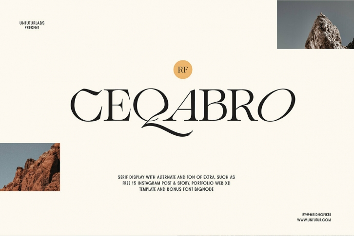 RF Ceqabro Display Font Font Download