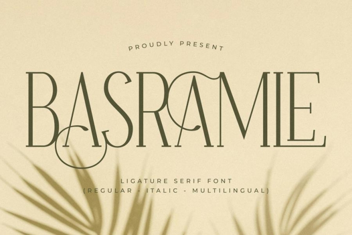 Basramle Ligature Serif Font Font Download