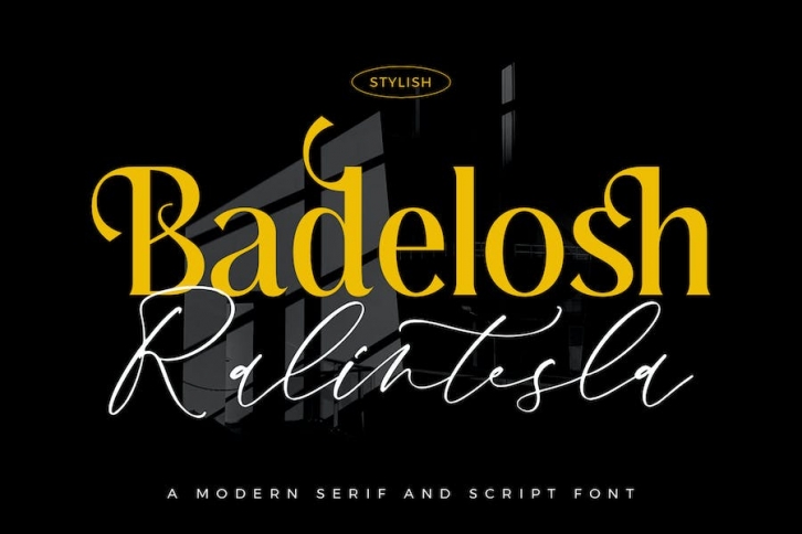 Badelosh Ralintesla Modern Font Duo Font Download