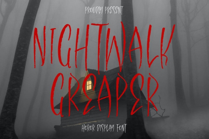 Nightwalk Greaper Horor Display Font LS Font Download