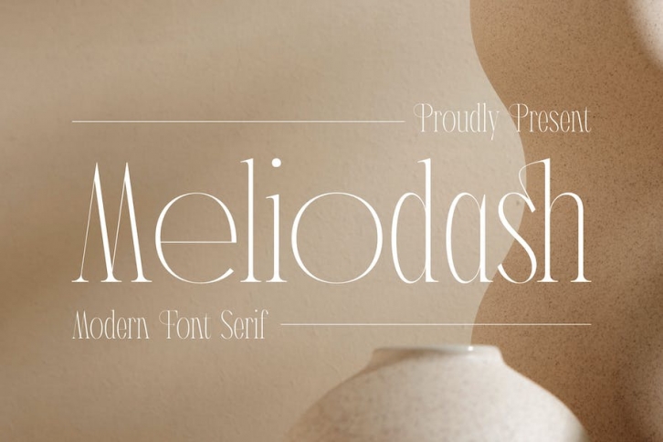 Meliodash Modern Serif Font Font Download