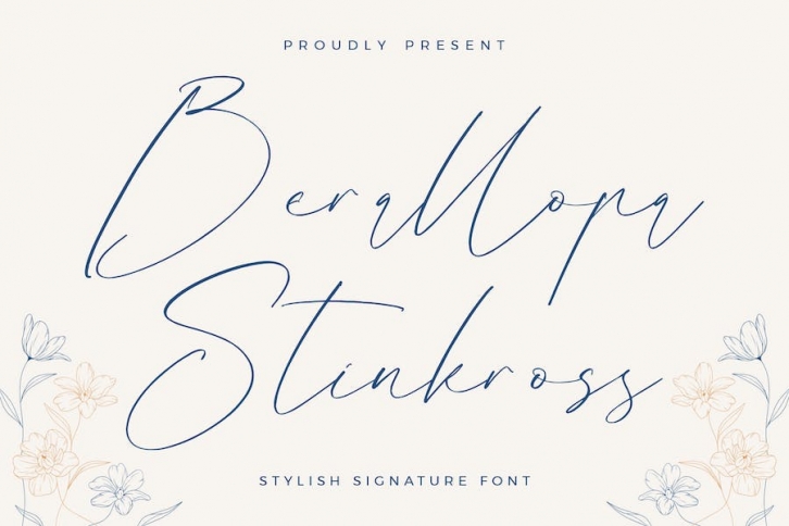 Berallopa Stinkross Stylish Signature Font Font Download