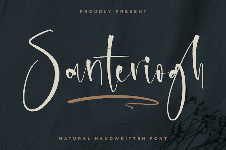 Santeriogh Natural Handwritten Font Font Download