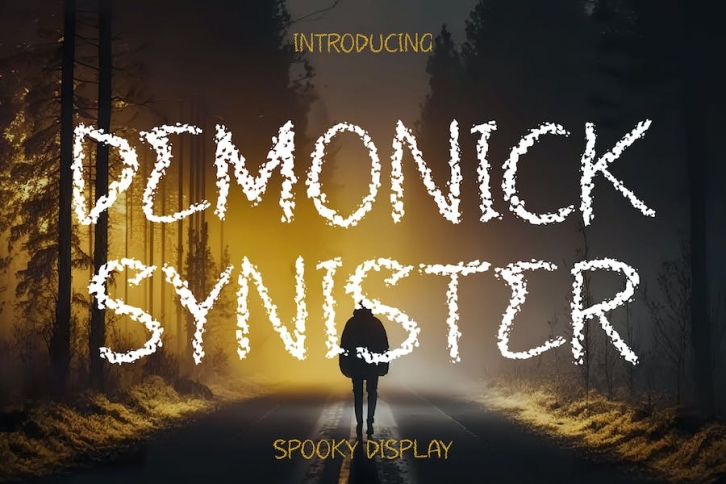 Demonick Synister Spooky Display Font Font Download