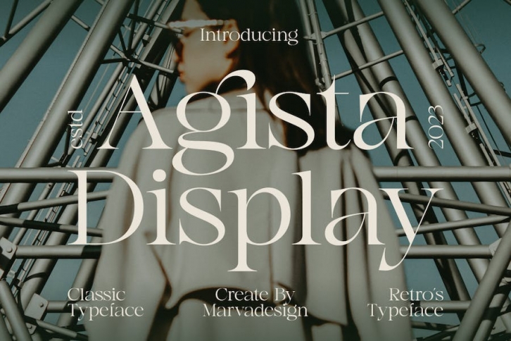 Agista Display - A Classic Serif Font Font Download