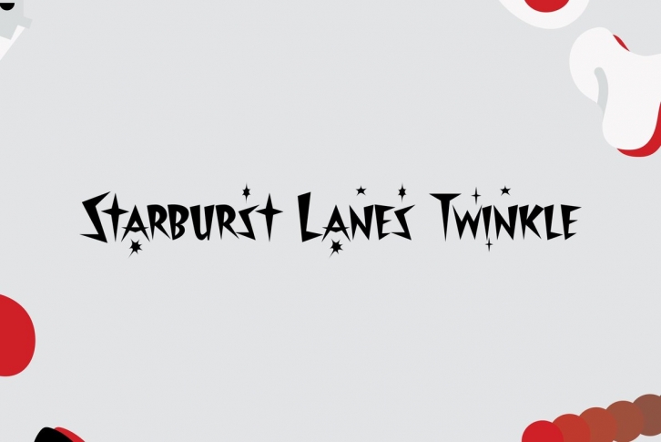 Starburst Lanes Twinkle Font Font Download