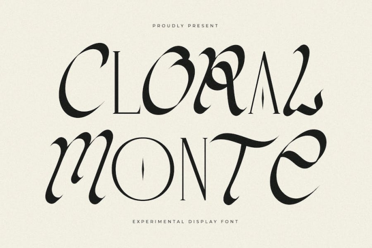 Cloral Monte Experimental Display Font Font Download