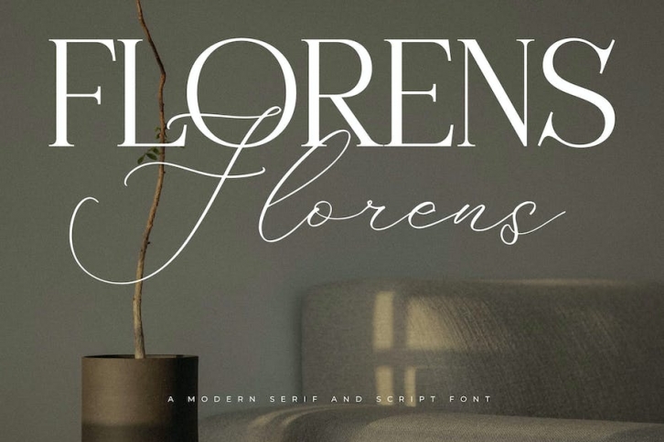 Florens Modern Serif Font Duo Font Download