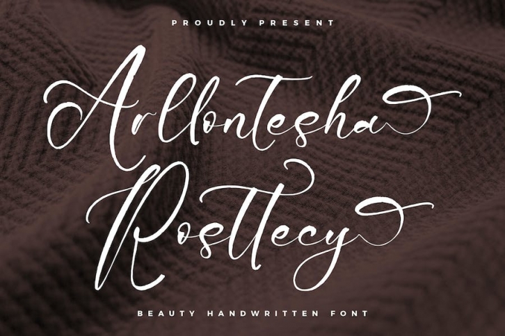 Arllontesha Rosttecy Handwritten Font Font Download