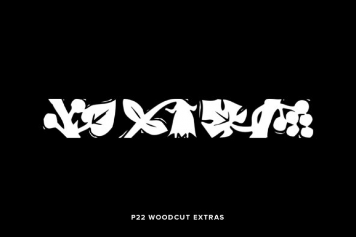 P22 Woodcut Extras Font Font Download