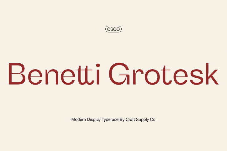 Benetti Grotesk Font Font Download