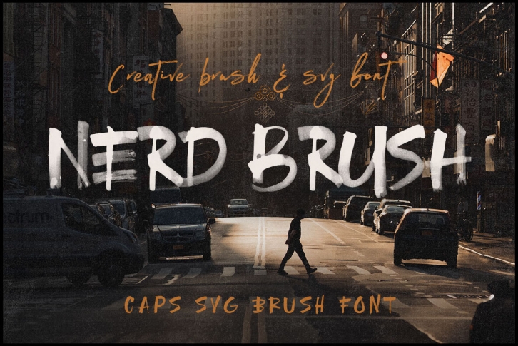 NERD Brush SVG Font Font Download