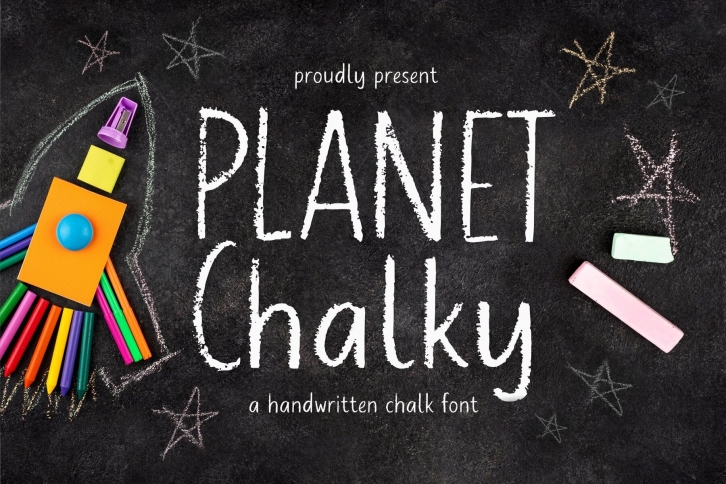 Planet Chalky Font Font Download