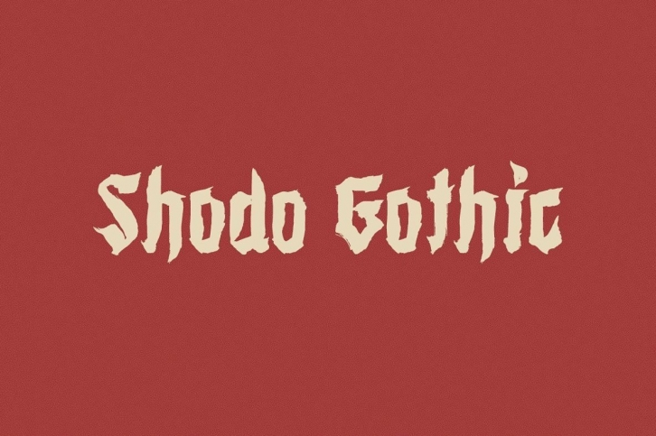 Shodo Gothic Font Font Download