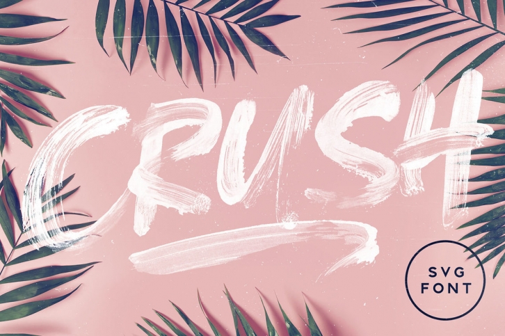 CRUSH SVG Font Font Download