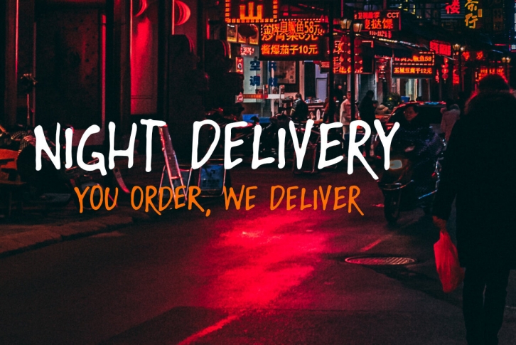 Night Delivery Font Font Download