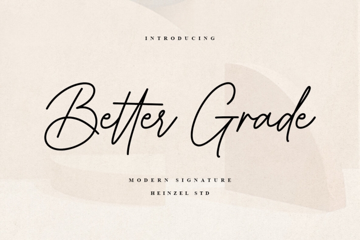 Better Grade Font Font Download