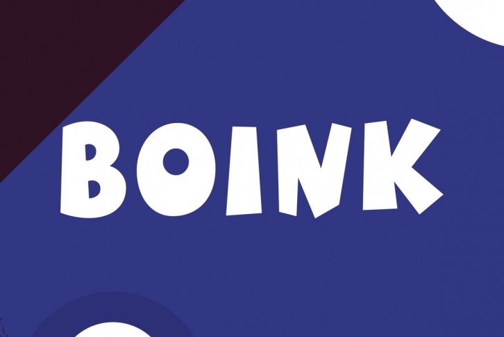 Boink Font Font Download