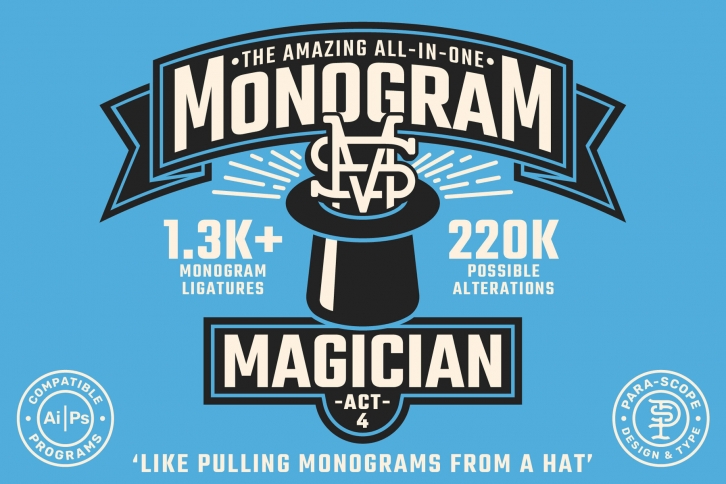 Monogram Magician Act 4 Font Font Download
