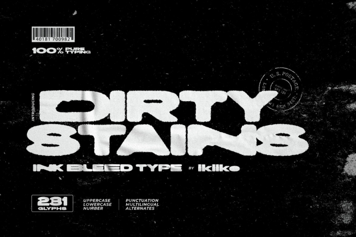 Dirty Stains Font Font Download