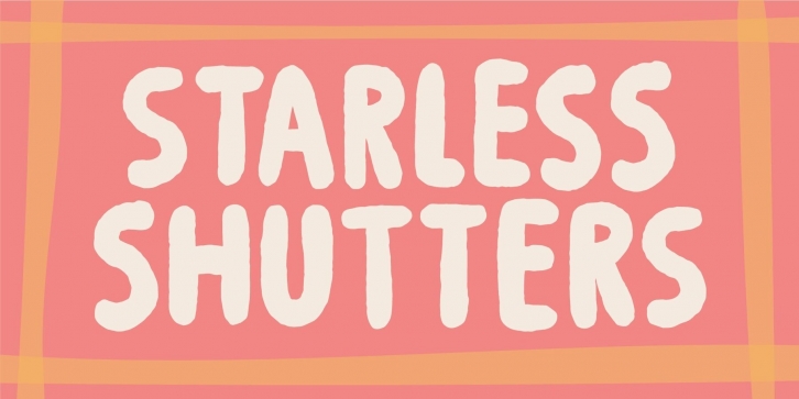 Starless Shutters Font Font Download