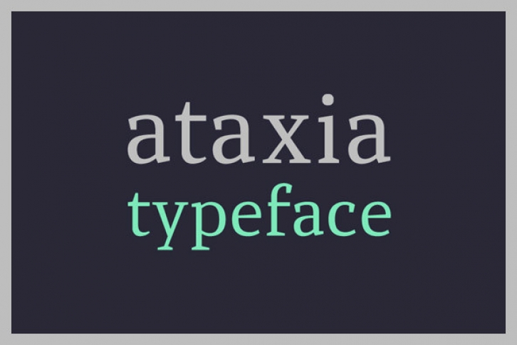 Ataxia Font Font Download