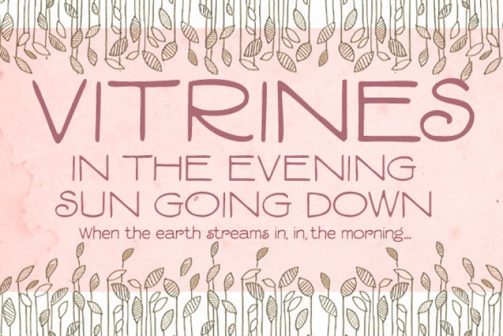 Vitrines Font Font Download