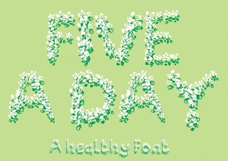 Five A Day Font Font Download