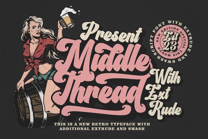 Middle Thread Font Font Download