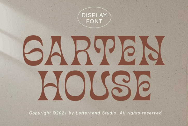 Garten House Font Font Download