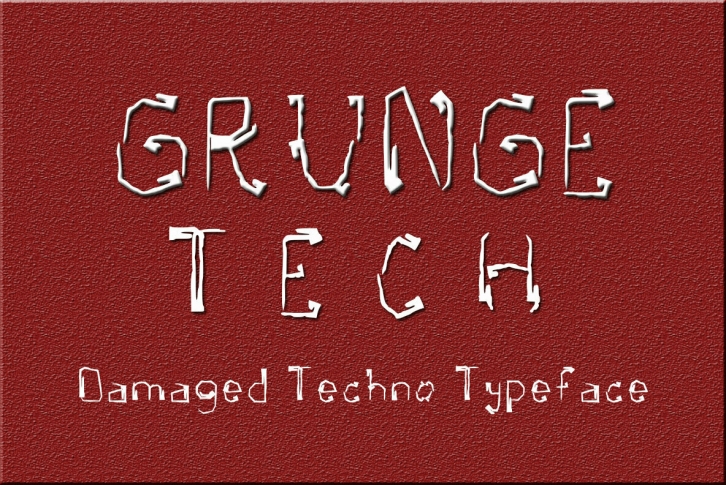 Grunge Tech Font Font Download