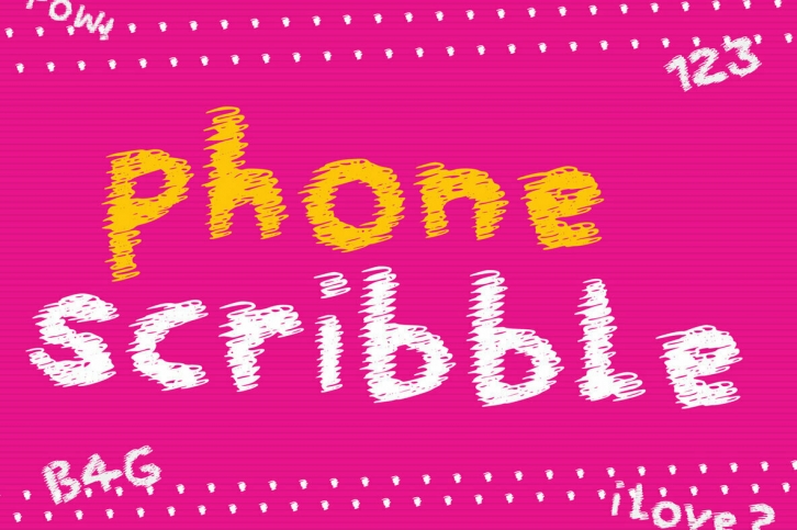 Phone Scribble Font Font Download
