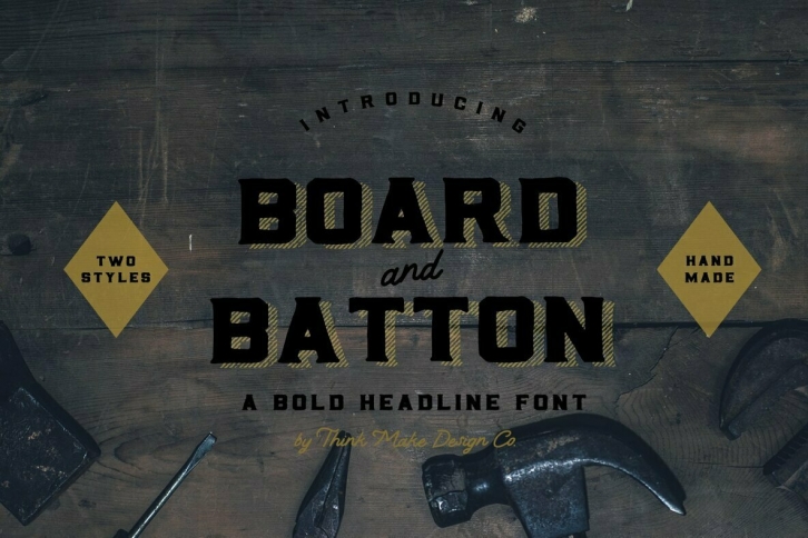 Board and Batton Font Font Download